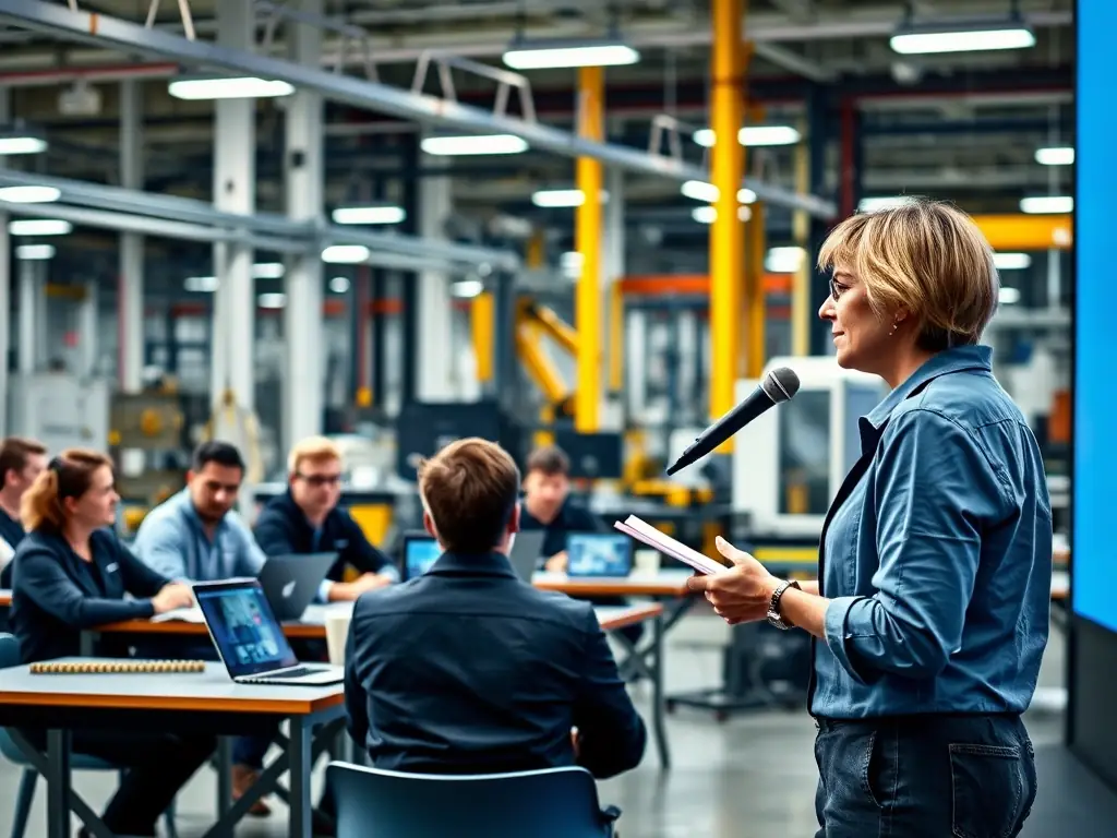 A live blog session in progress, with a quality expert leading a discussion and answering questions from manufacturing professionals.